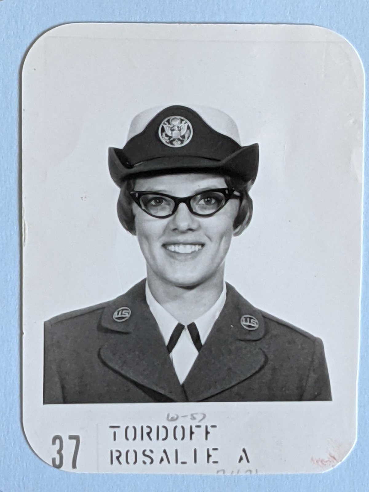 Michael's mother in her U.S. Air Force nurse uniform